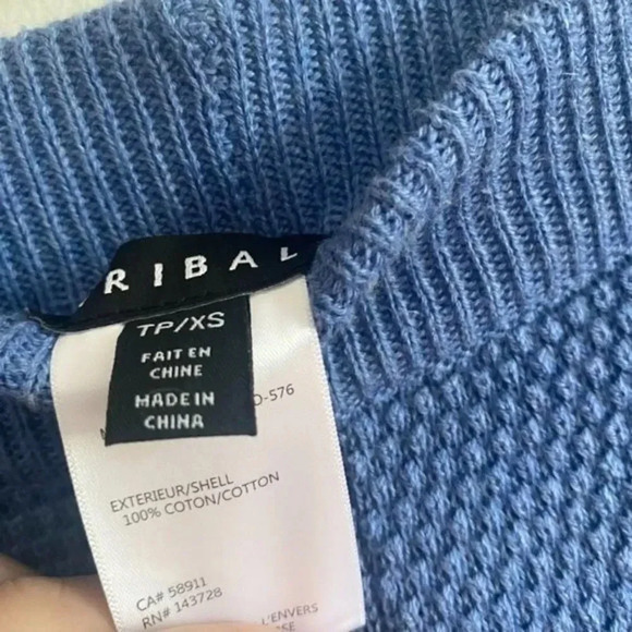 Tribal Blue Sweater Knit Pants - Picture 9 of 10